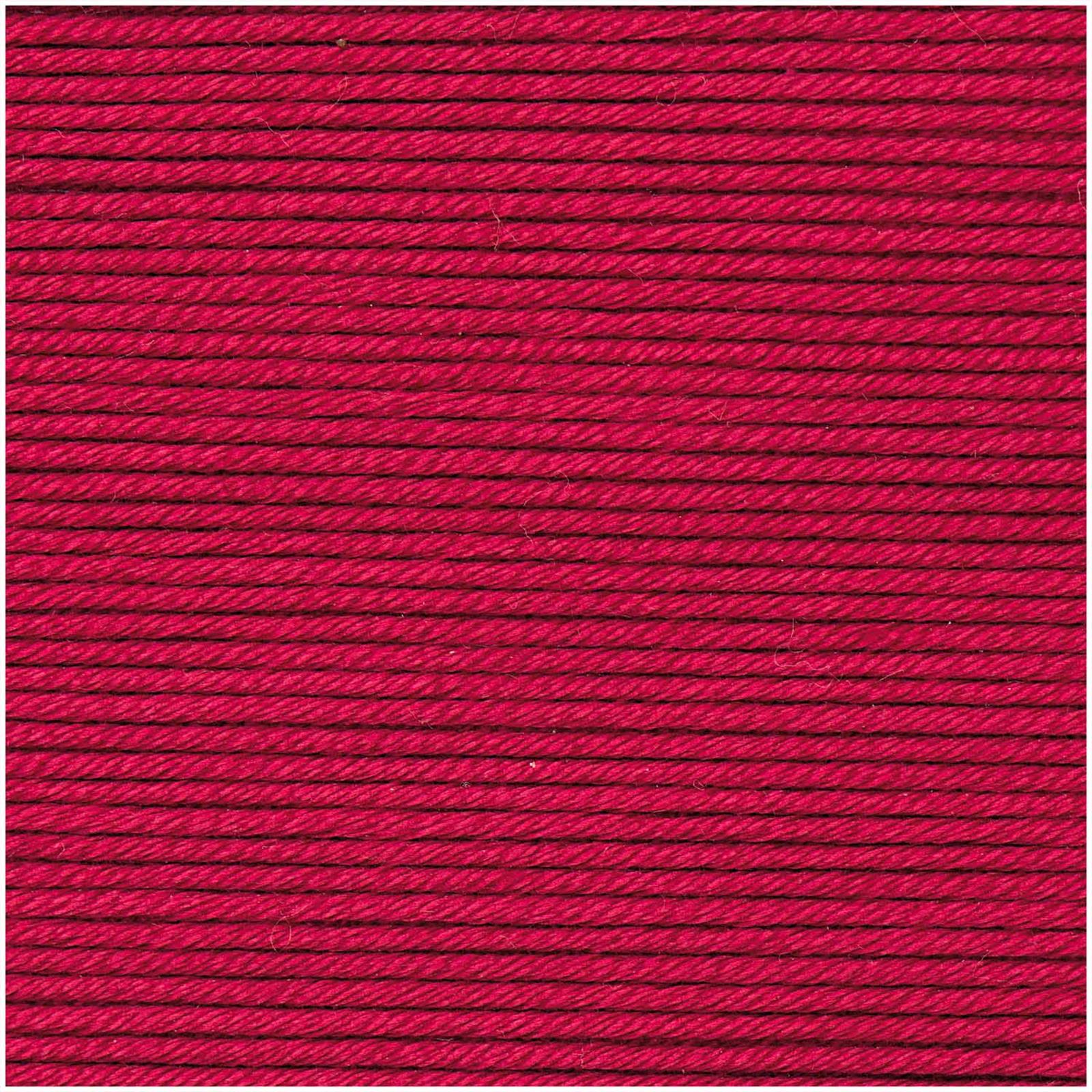Rico Design Essentials Cotton dk Wolle 50g Farbe 04 Kirsch