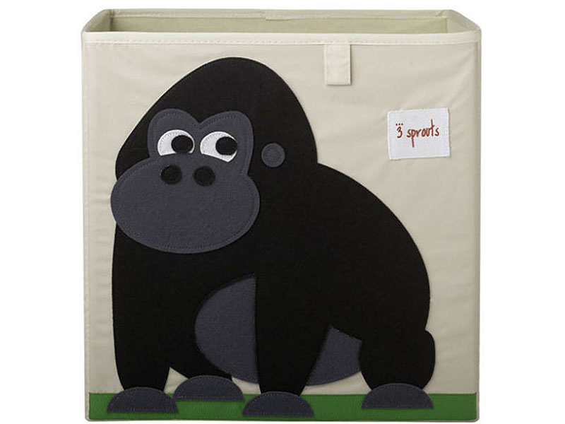 3 Sprouts Aufbewahrungsbox Regalbox Motiv Affe Gorilla