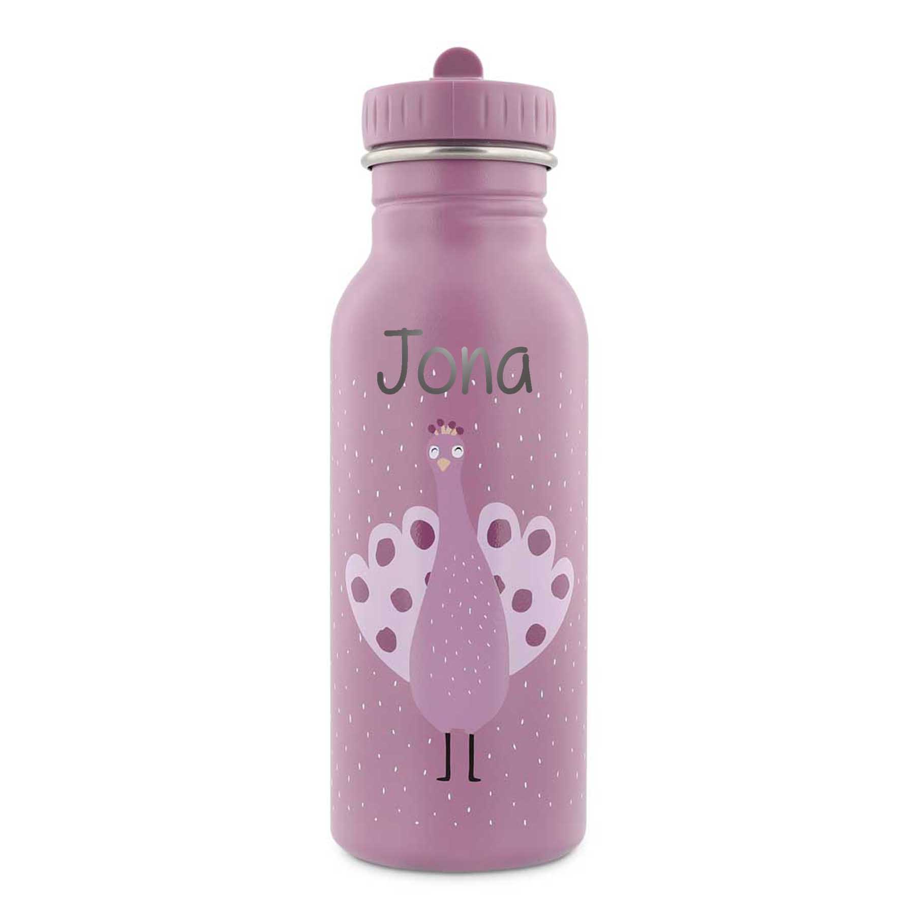 Trixie Trinkflasche aus Edelstahl Mrs Peacock 500ml personalisiert