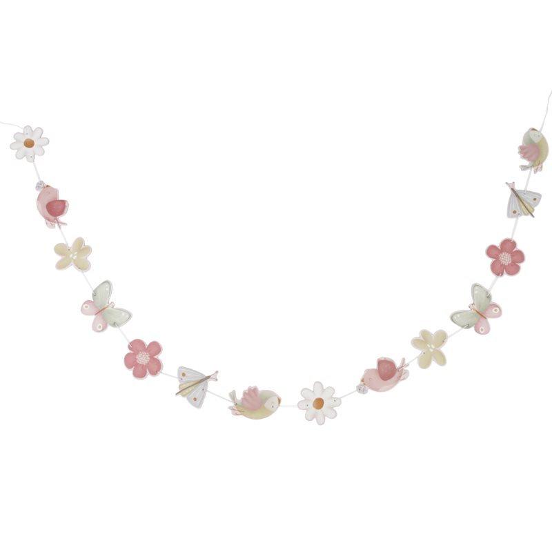 Little Dutch Deko Girlande Flowers & Butterflies