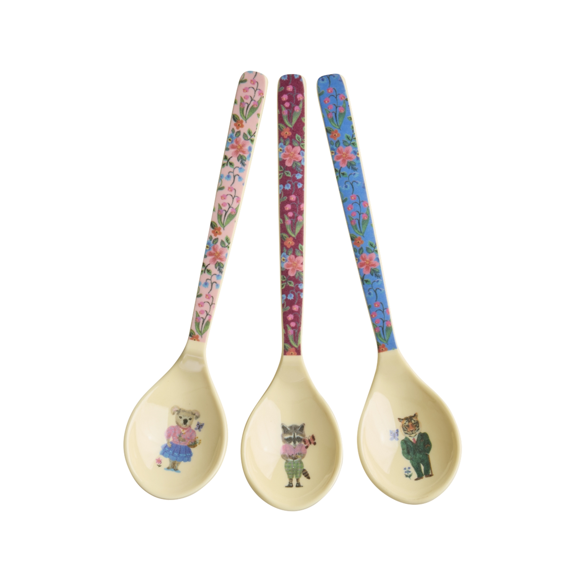 Rice Kaffee Melaminlöffel Löffel Nathalie Lété Print 3er Set 