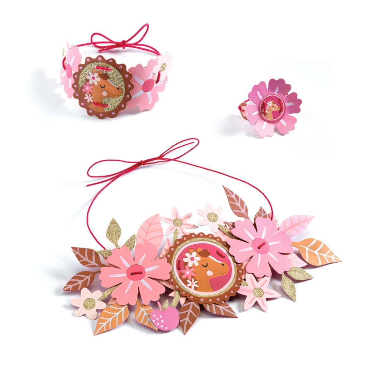 Djeco DIY Schmuckset Zarte Medaillons Bastelset Djeco DIY Schmuckset Zarte Medaillons Bastelset
