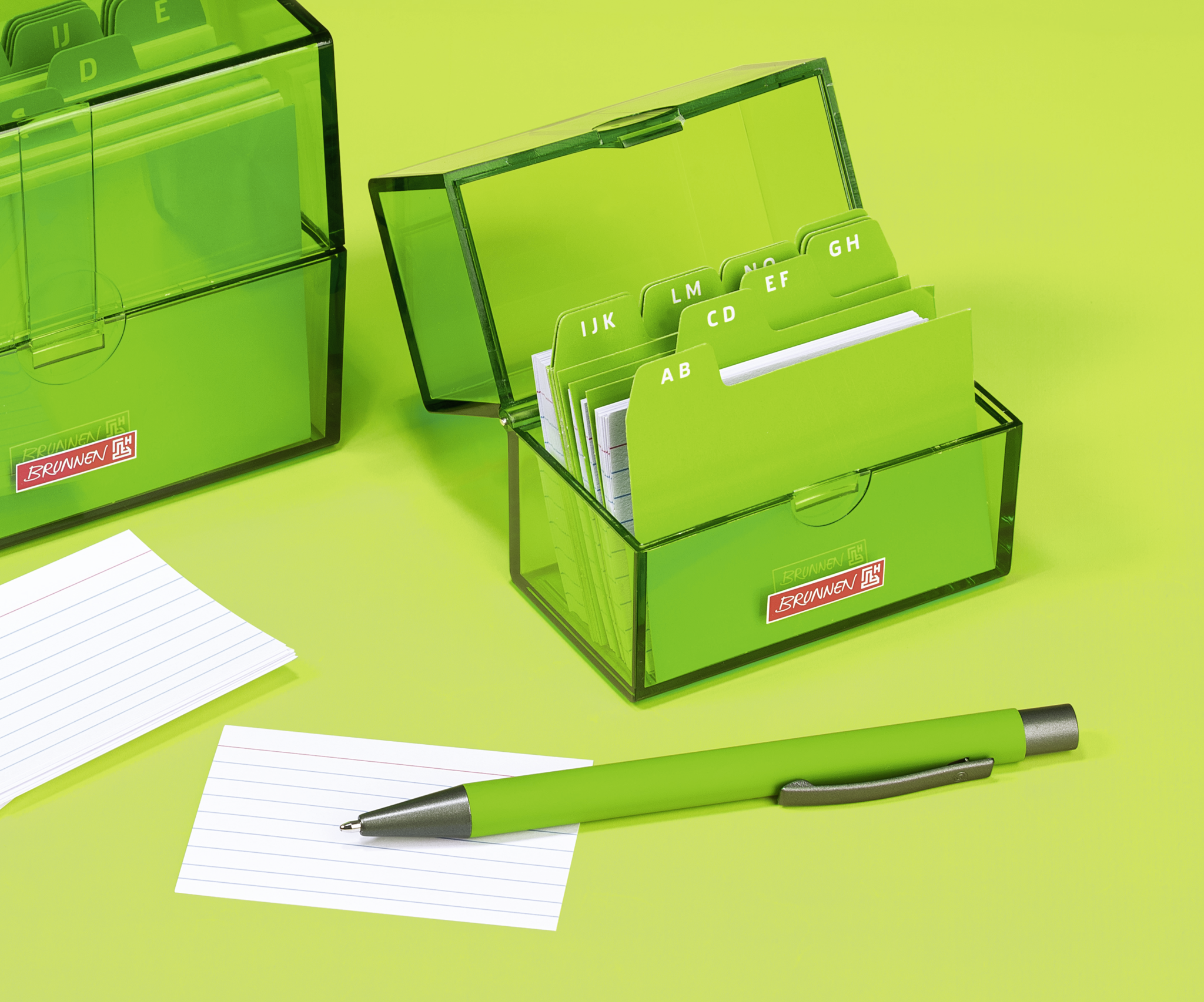 Brunnen Karteikartenbox für A7 Format grün