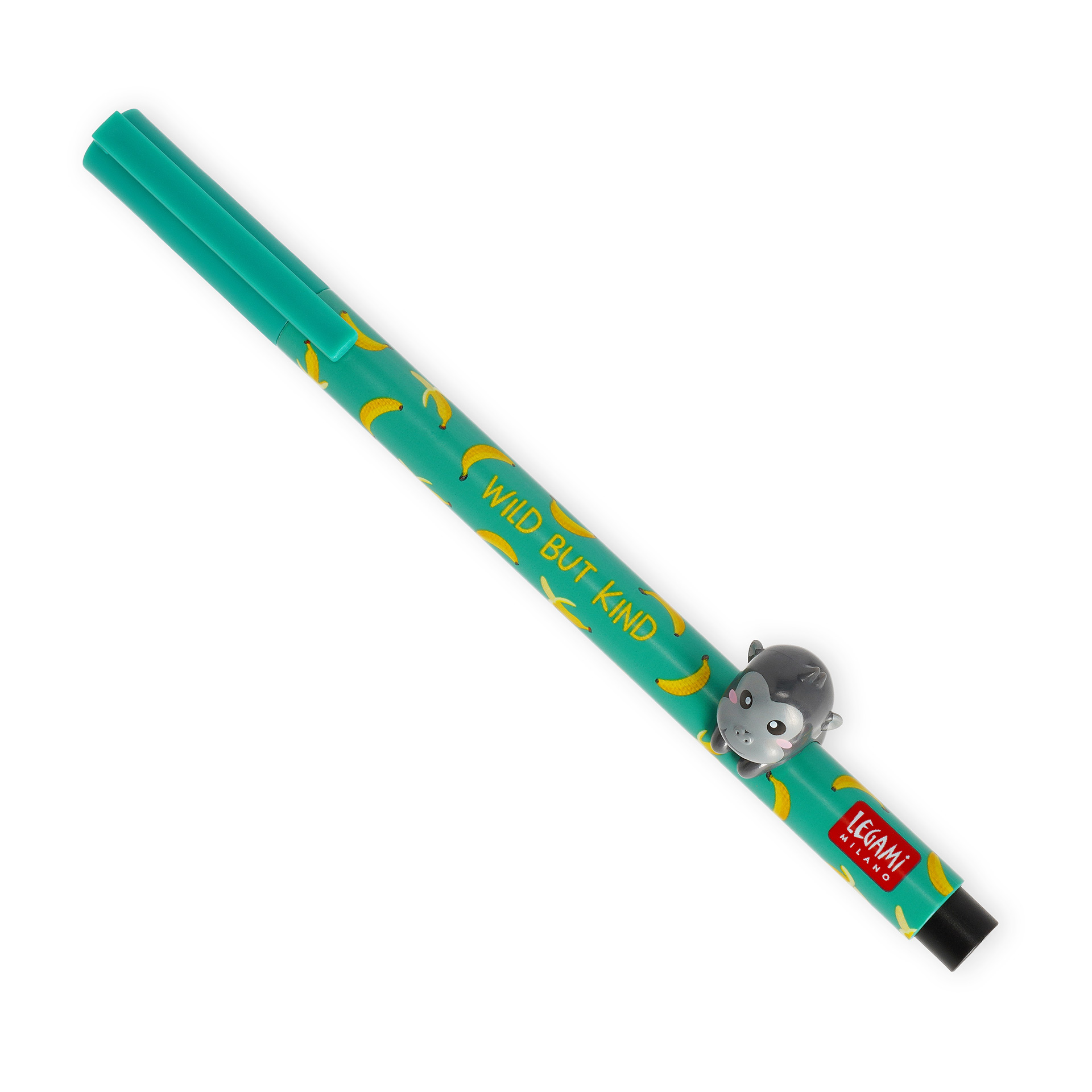 Legami Gel Stift mit Tierdeko Lovely Friends Wild but Kind Gorilla