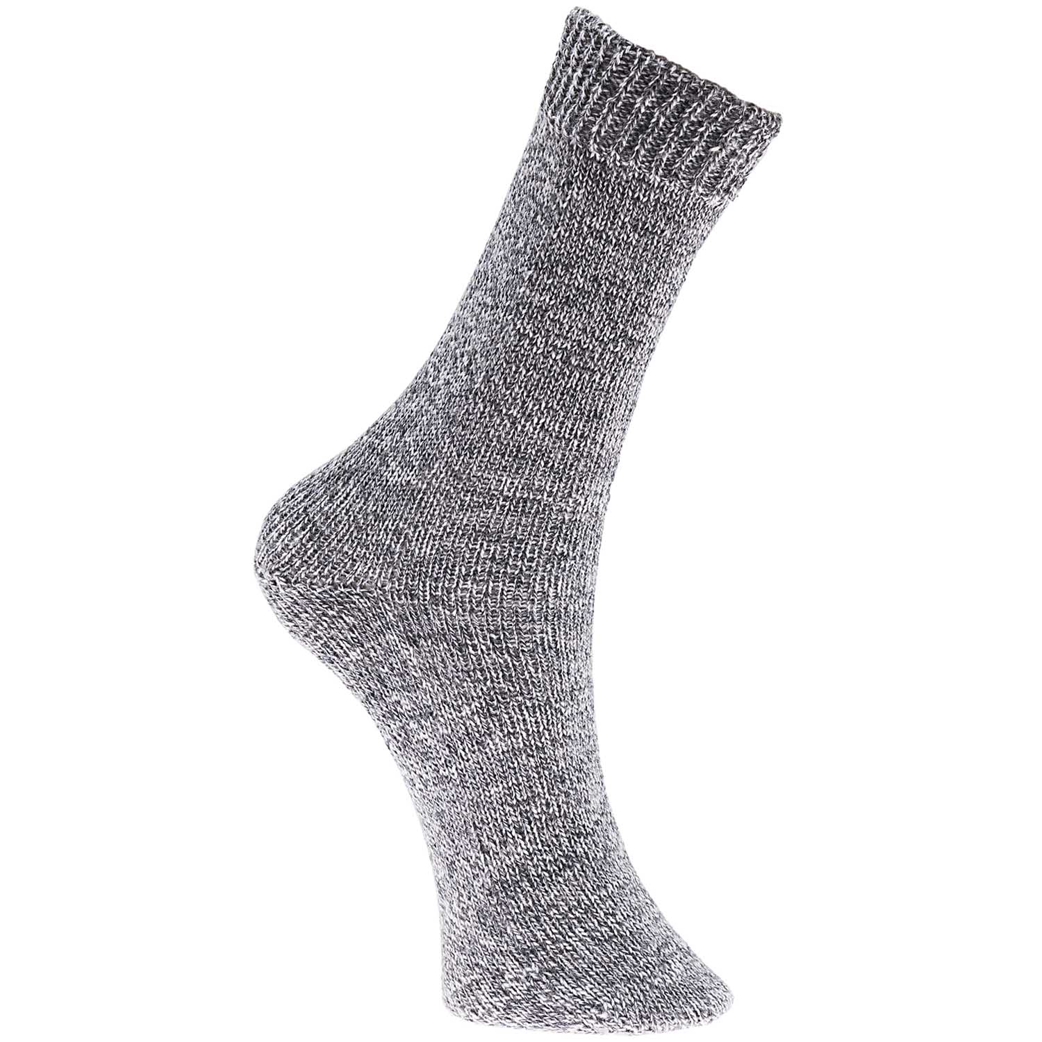 Rico Design Strumpf-Wolle Superba Premium Mouliné 4-fädig Grau-Weiß