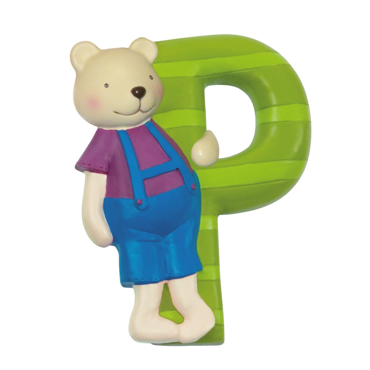 Moulin Roty Buchstabe P mit Bär grün