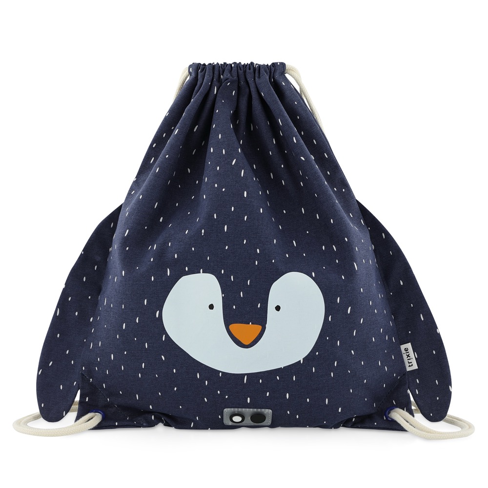Trixie Turnbeutel Turntasche Mr Penguin Pinguin blau