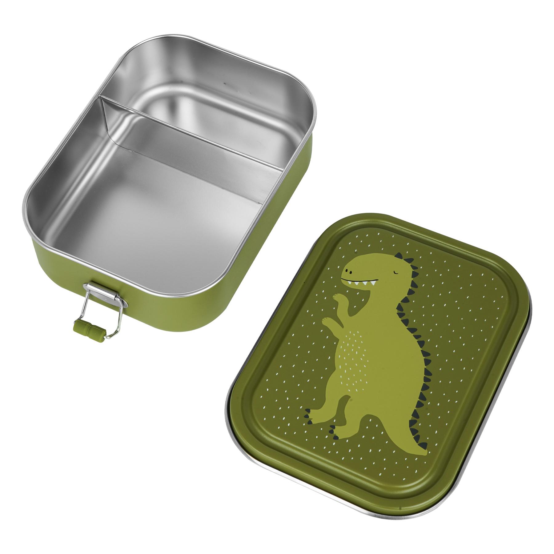 Trixie Baby Brotdose Trinkflasche Set Edelstahl Dino Grün Large Trixie Baby Brotdose Trinkflasche Set Edelstahl Dino Grün Large