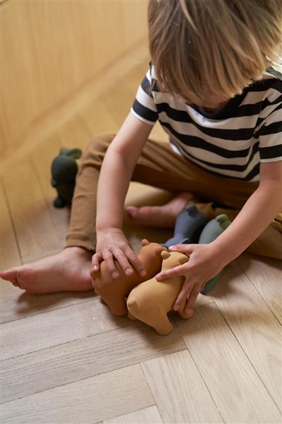 Liewood Badewannspielzeug Tiere David aus Naturkautschuk Rose multi, 3er Set
