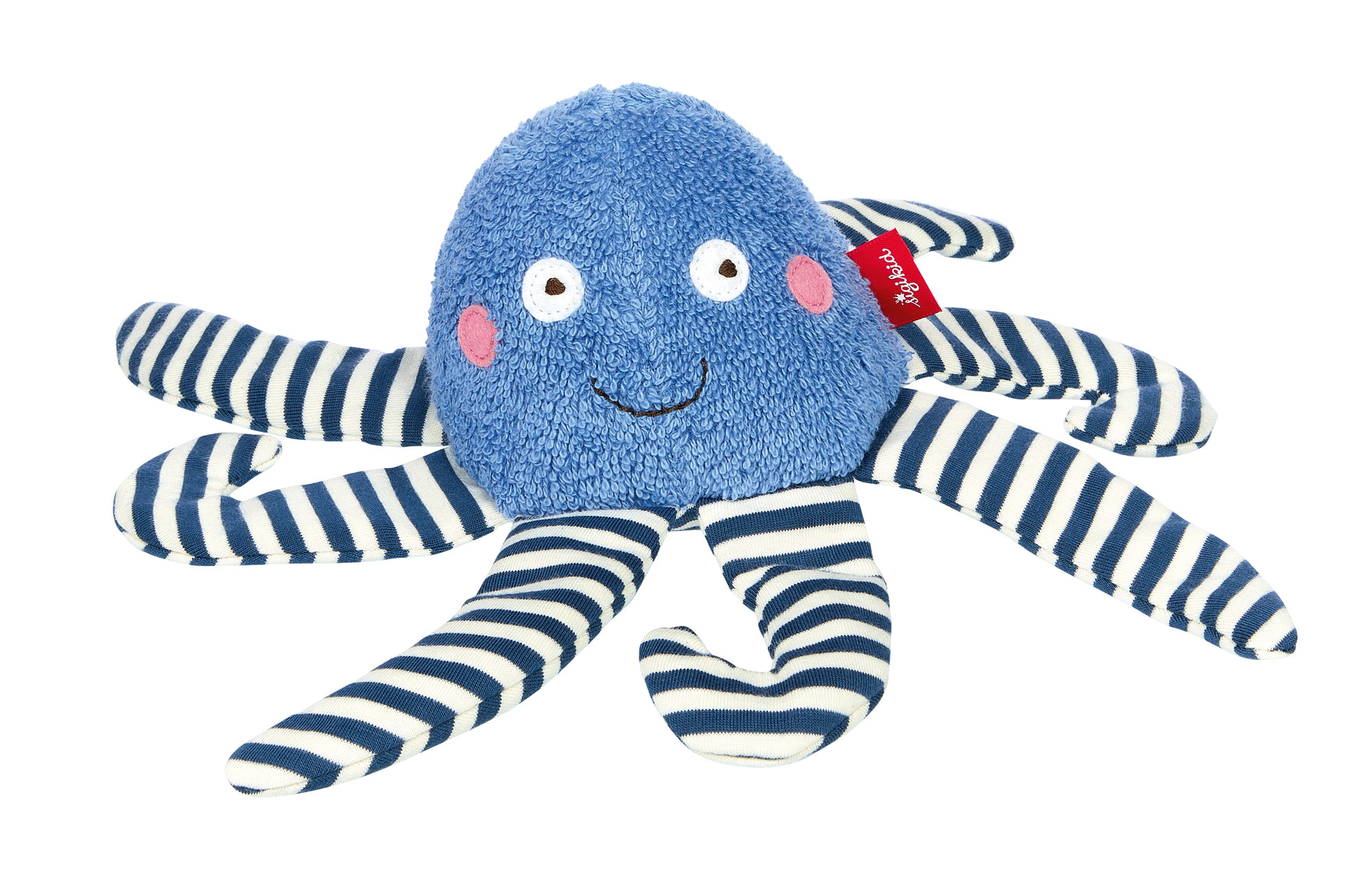 Elfenstall Windeltorte Pamperstorte Kuscheltier Oktopus und Acryltopper blau Elfenstall Windeltorte Pamperstorte Kuscheltier Oktopus und Acryltopper blau