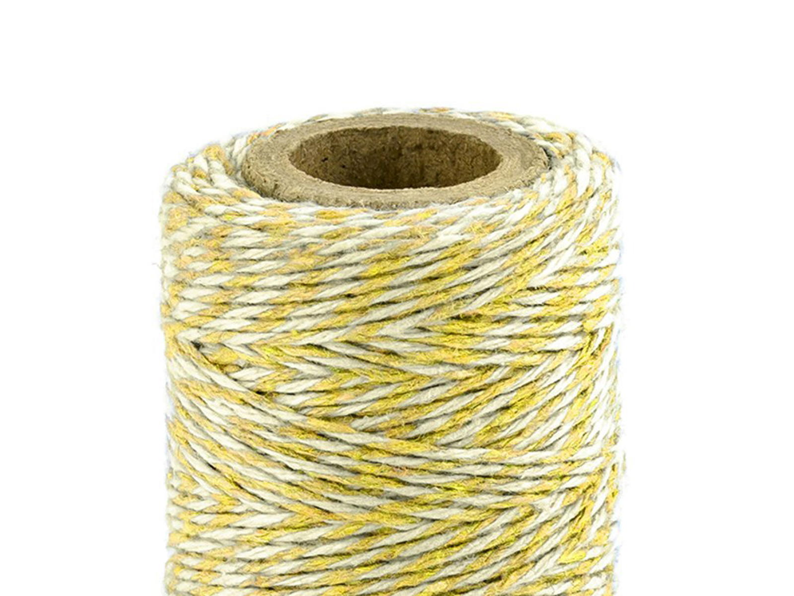 PartyDeco Bakers Twine Bäckergarn aus Baumwolle Bastelschnur gelb 50m