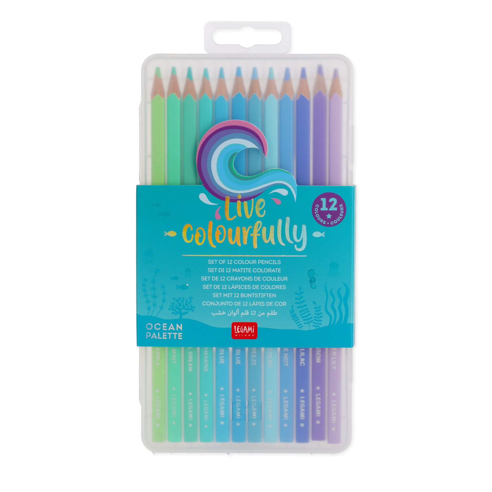 Legami Buntstifte 12er Set Ocean Palette