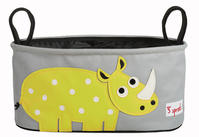 3 Sprouts Kinderwagentasche Kinderwagenorganizer Nashorn