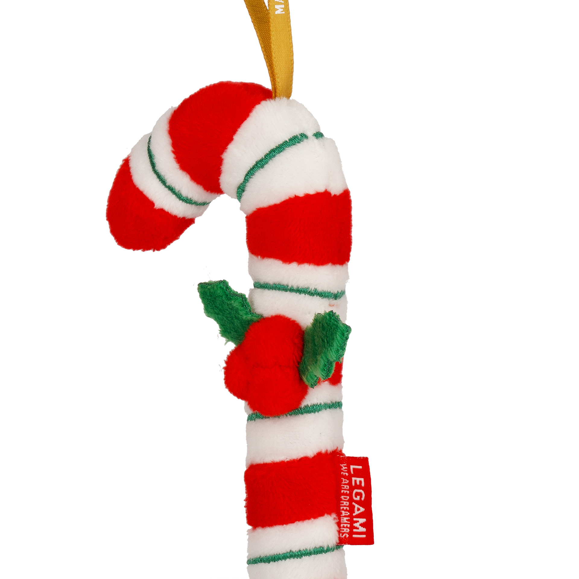 Legami Christbaumschmuck Ho-Ho-Hornament aus Plüsch Candy Cane