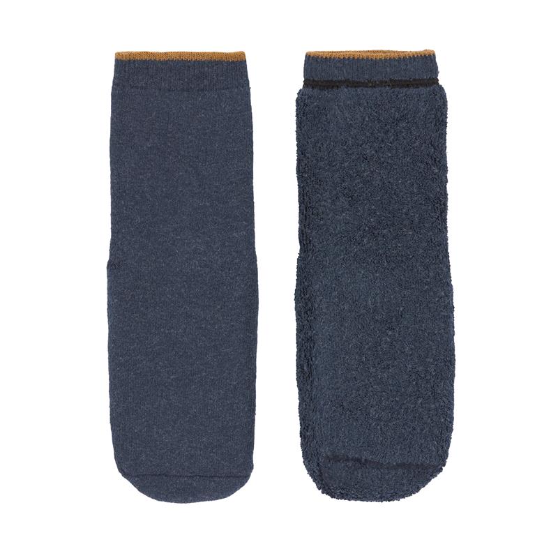 Lässig Kinder Antirutsch-Socken Anti-Slip Socks blau grau 2er Set 19/22