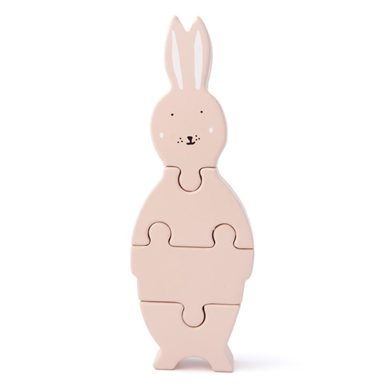 Trixie Holz-Puzzle Tierform Mrs. Rabbit Hase rosa