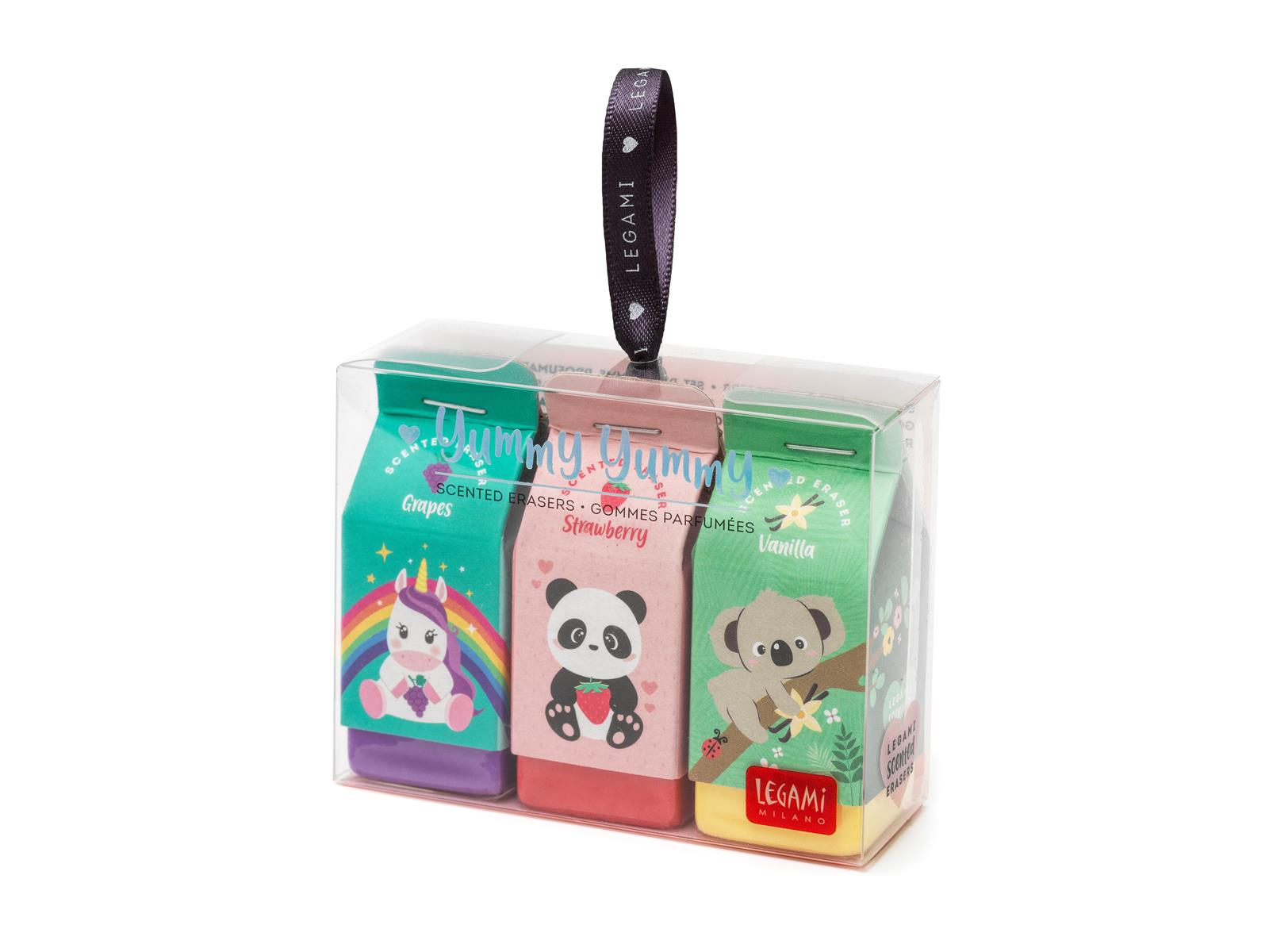 Legami Radiergummi Set mit Duft Yummy Yummy 3 Stück