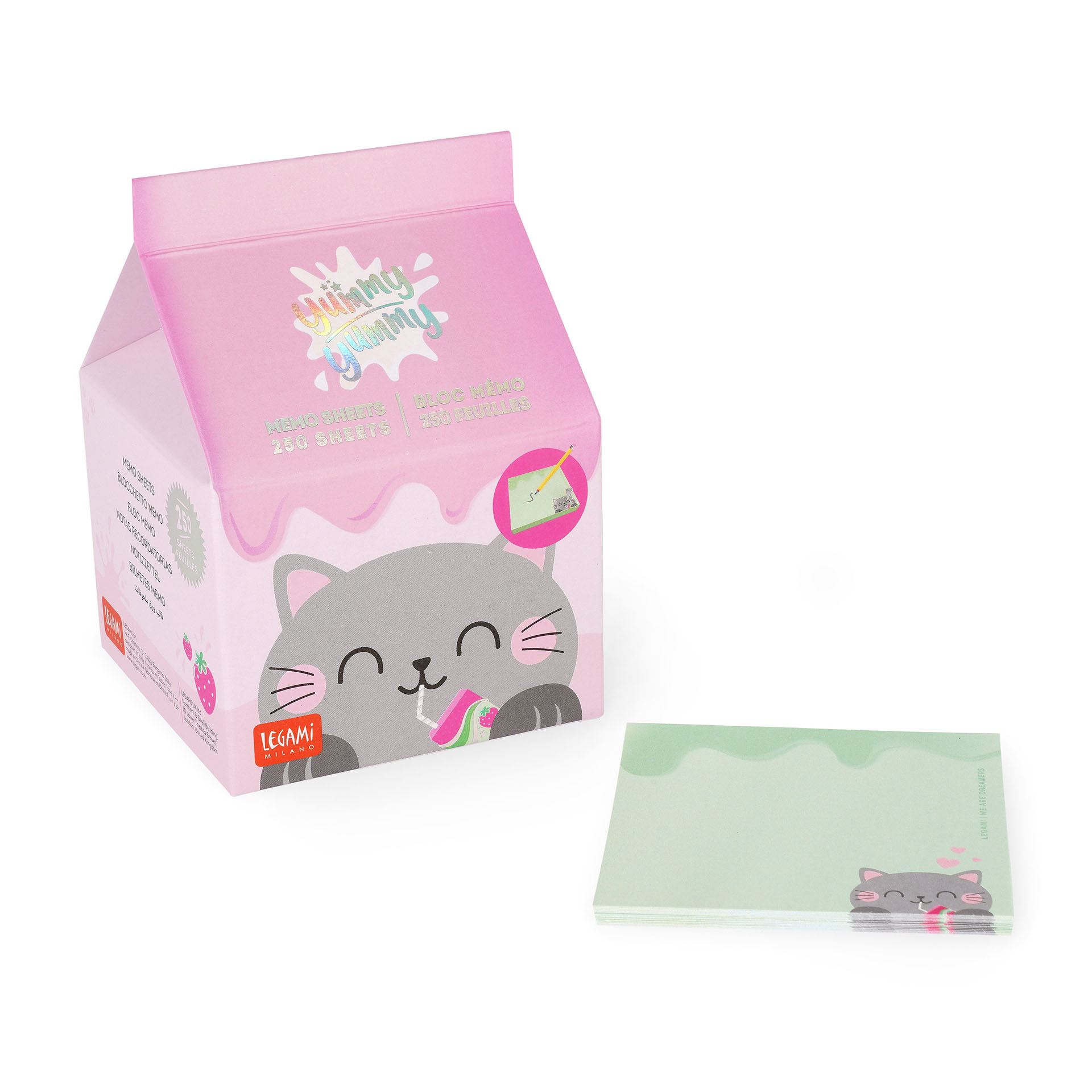 Legami Notizblock Yummy Yummy Memo Pad Kitty Katze