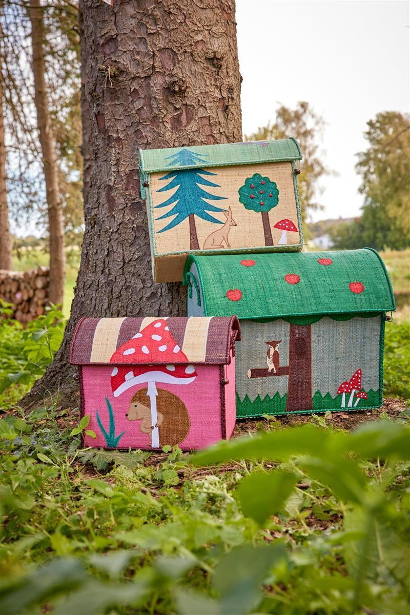 Rice Aufbewahrungstruhe Spielzeugaufbewahrung Happy Forest Groß Rice Aufbewahrungstruhe Spielzeugaufbewahrung Happy Forest Groß