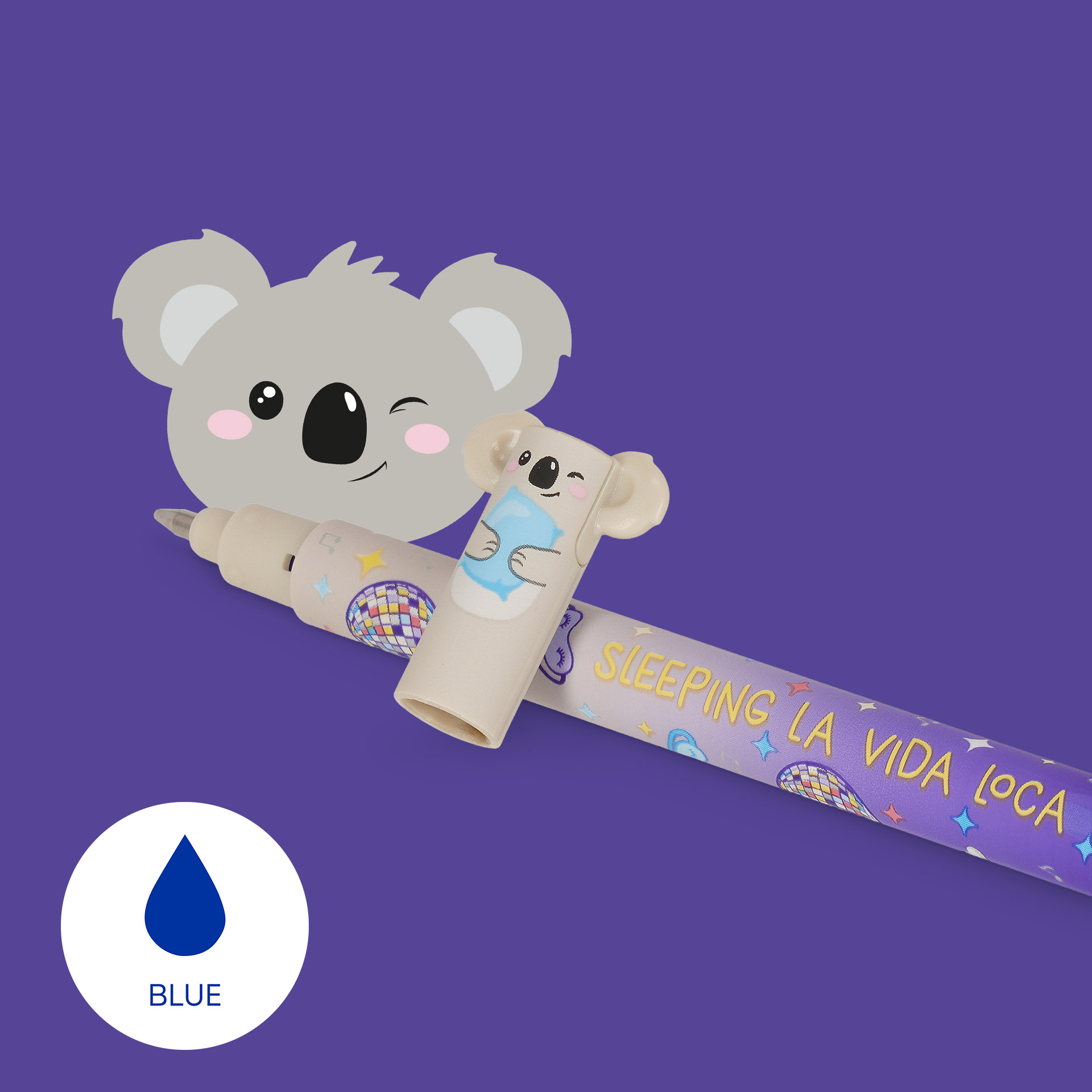 Legami Löschbarer Gelstift Gel Pen Sleeping la Vida Loca Koala 