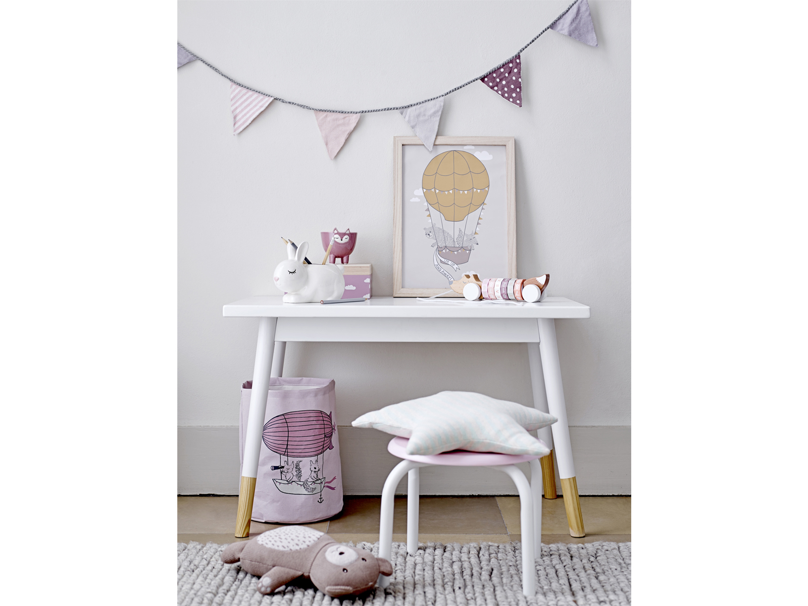 Bloomingville Aufbewahrungskorb 2er Set blau