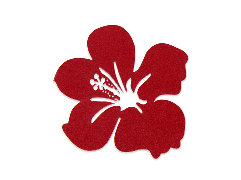 Elfenstall Namenskärtchen 10 Stück Blume Rot