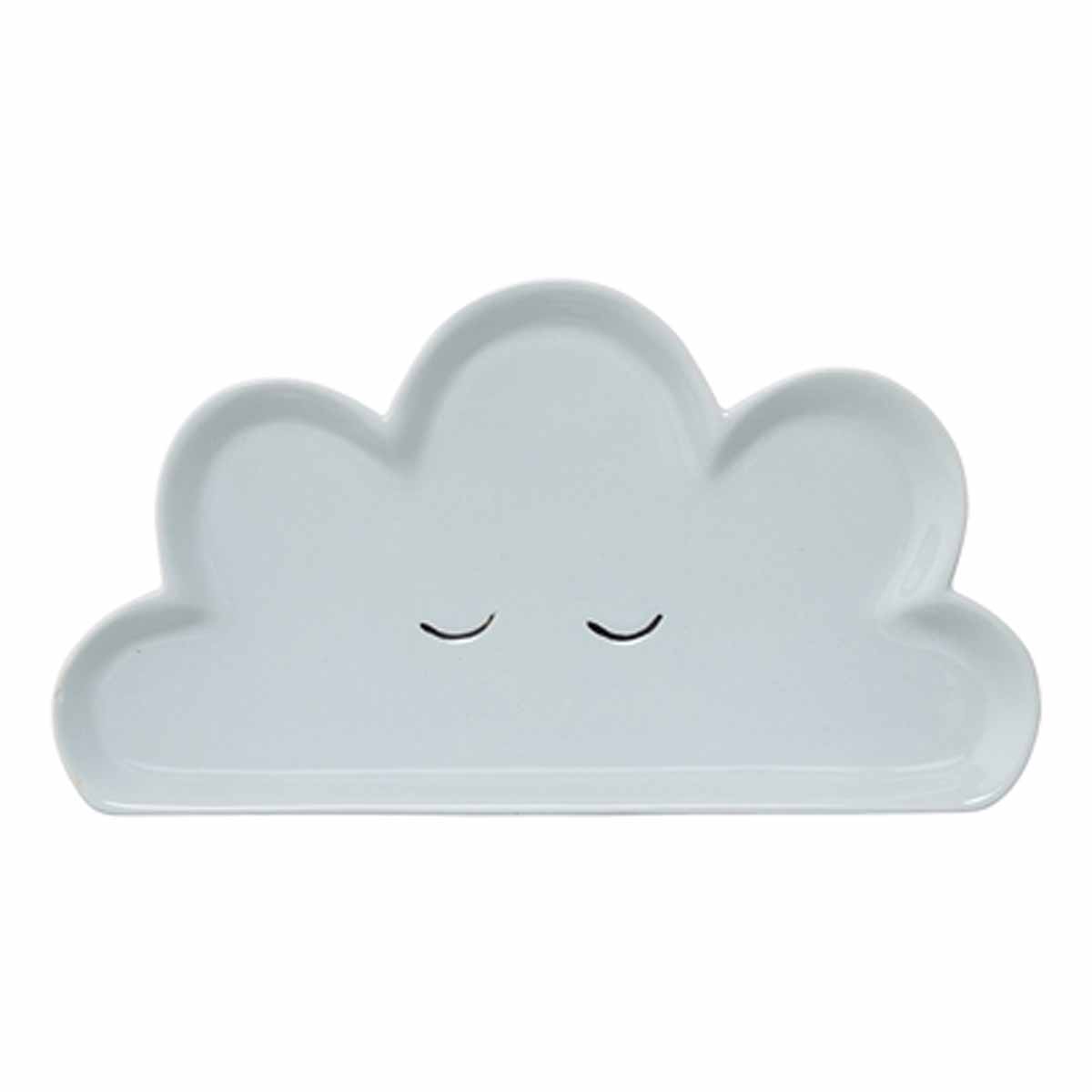 Bloomingville Smilla Teller für Kinder schlafende Wolke blau