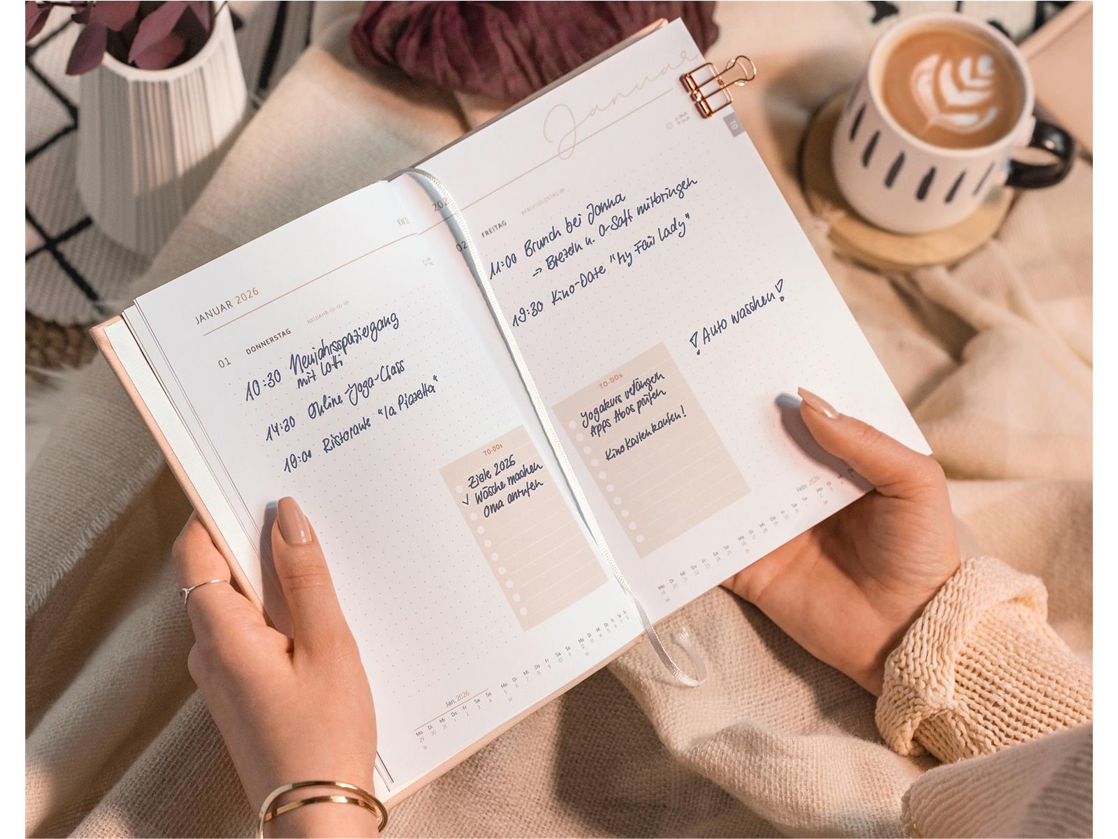 Brunnen Buchkalender 2026 Premium Young Watercolor A5 Papier