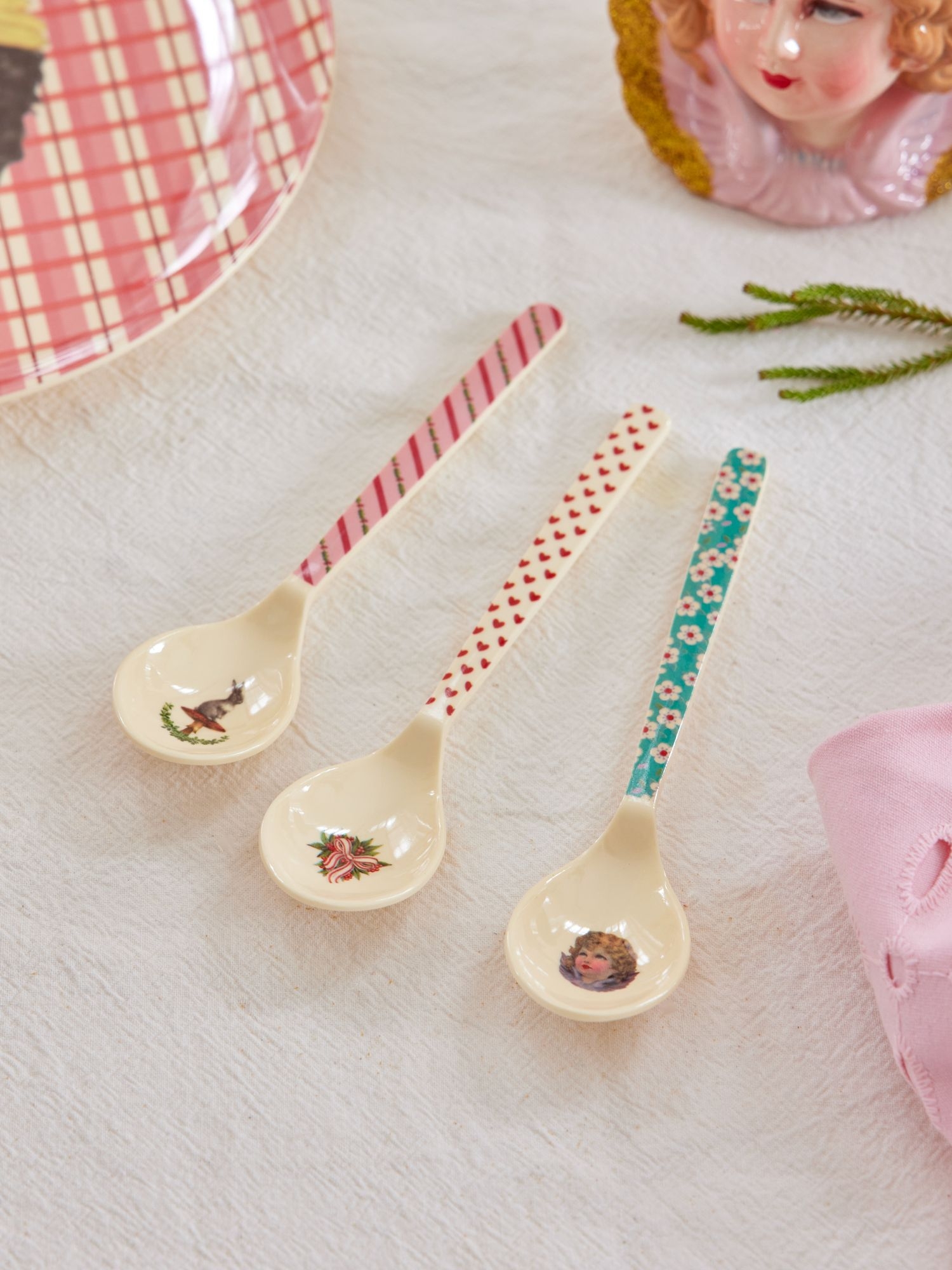 Rice Kaffee Melaminlöffel Löffel XMas Print 6er Set Rice Kaffee Melaminlöffel Löffel XMas Print 6er Set