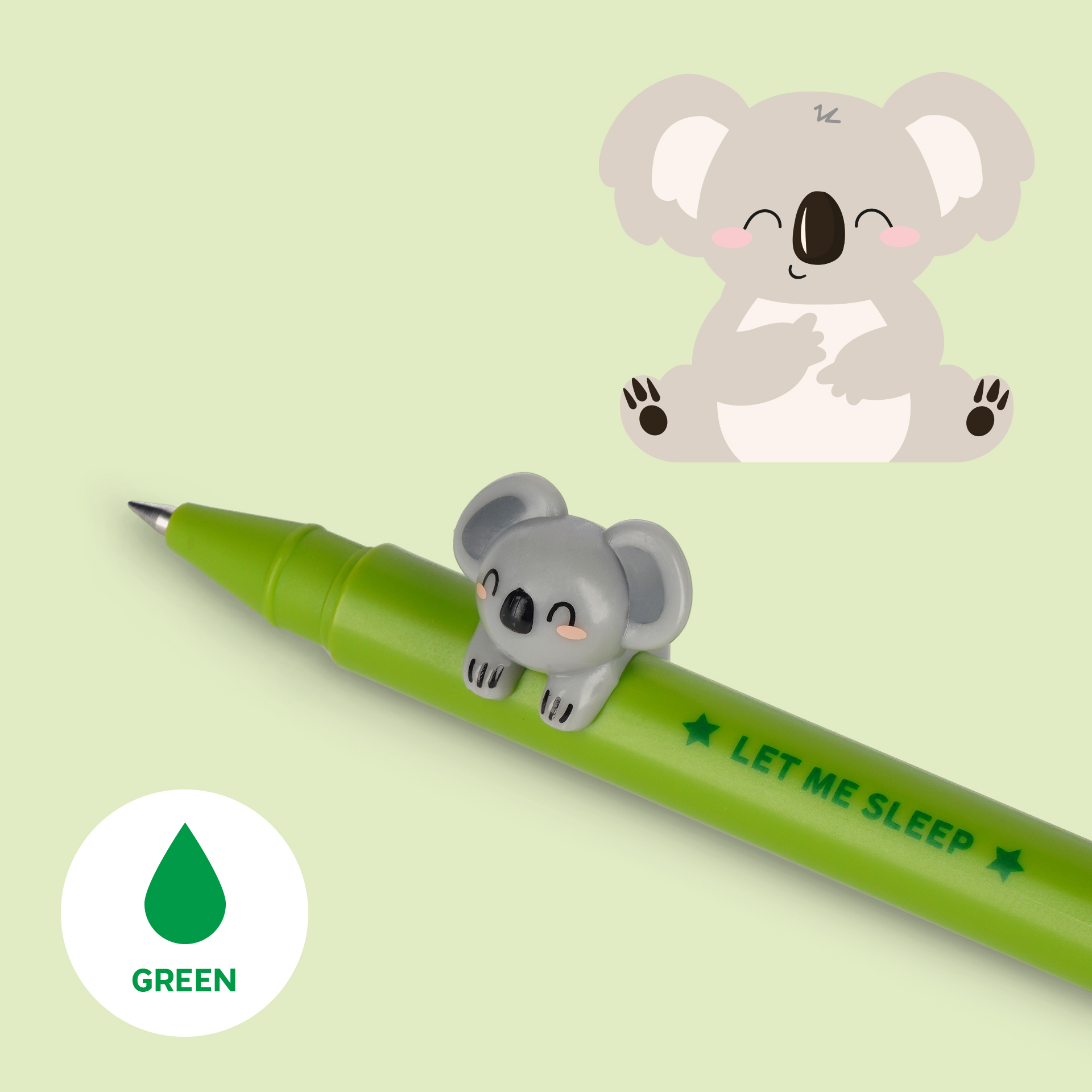 Legami Gel Stift mit Tierdeko Lovely Friends Koala