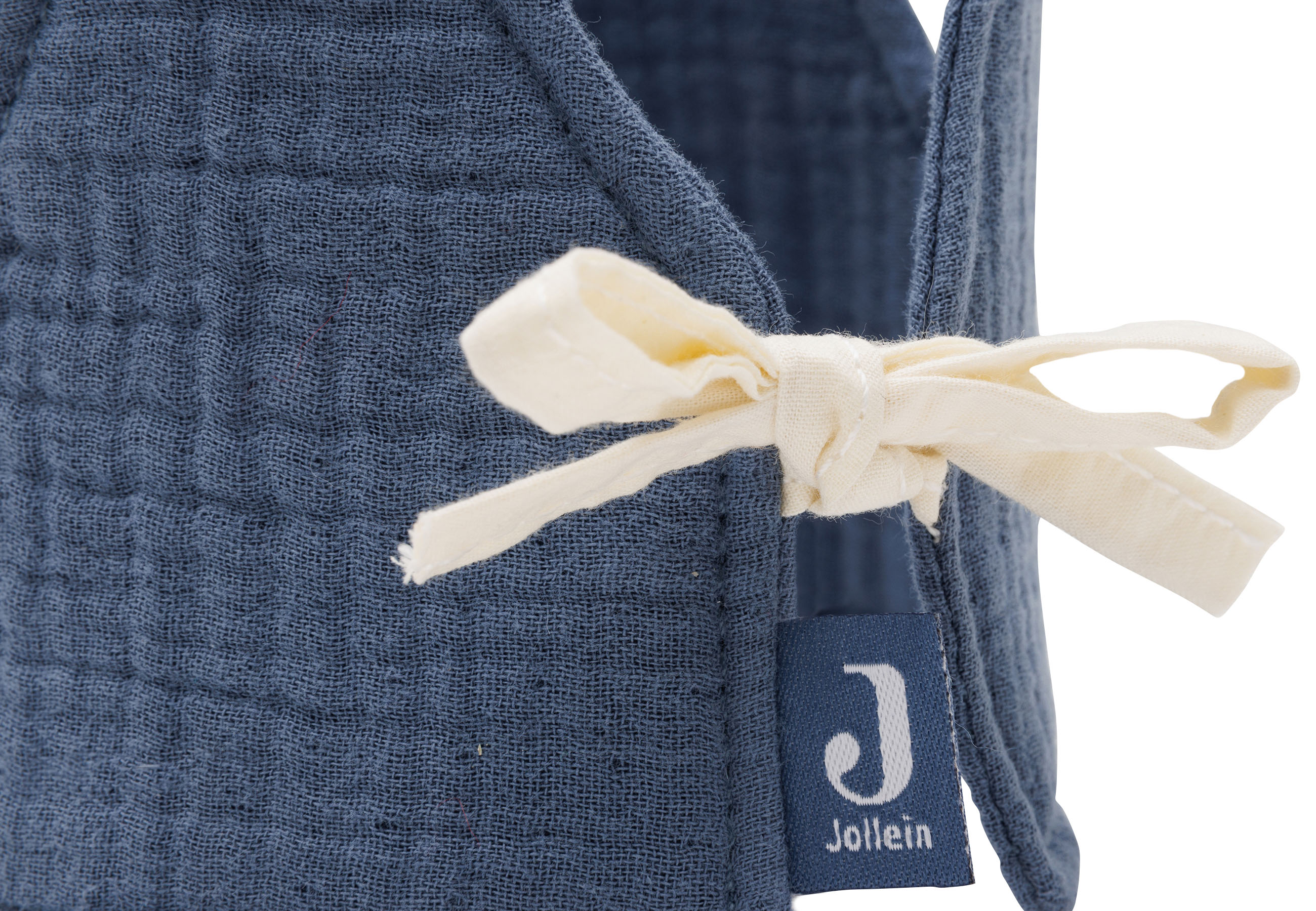 Jollein Geburtstagskrone aus Stoff 12 x 35 cm Jeans Blue