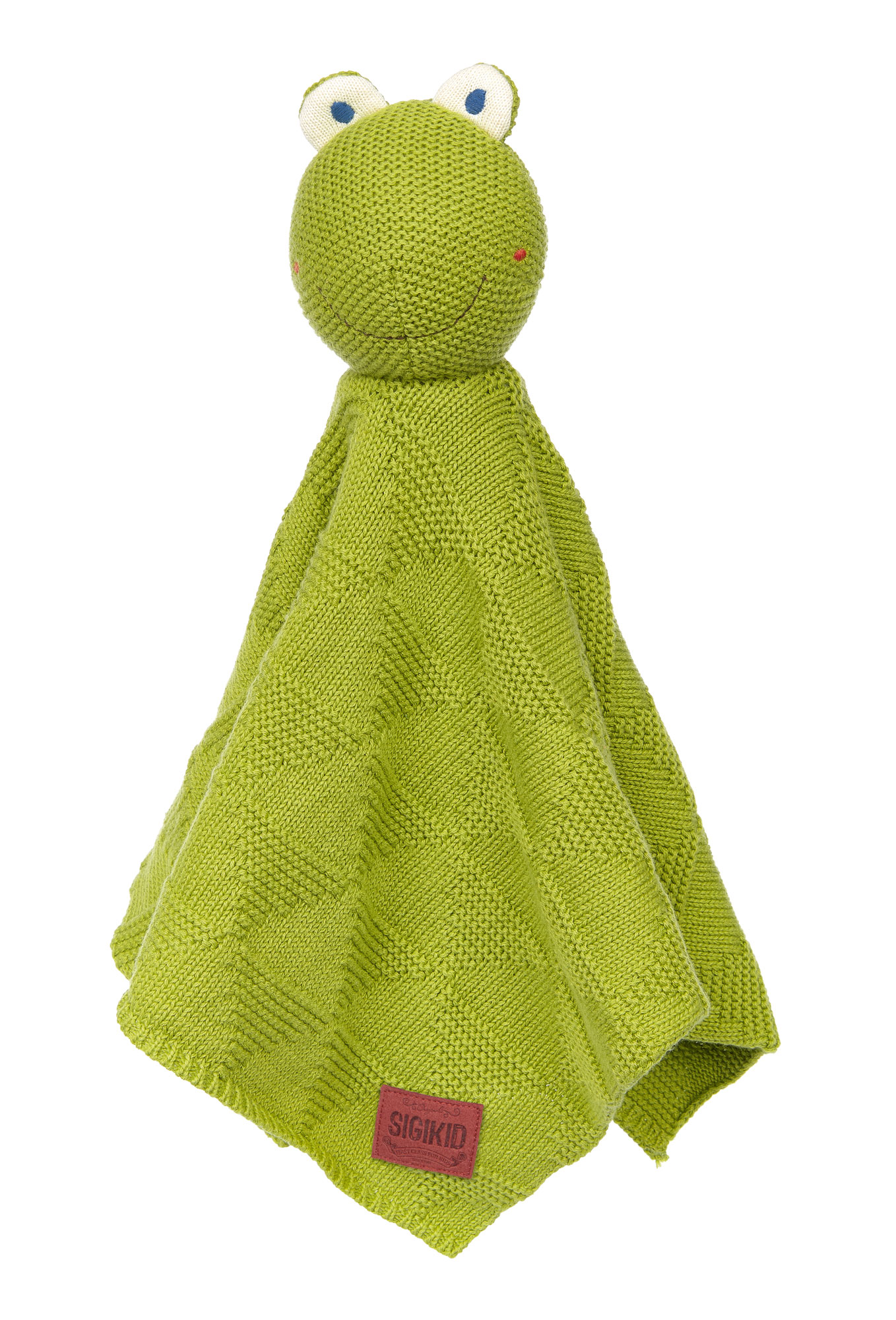 Sigikid Strick Schnuffeltuch Frosch grün