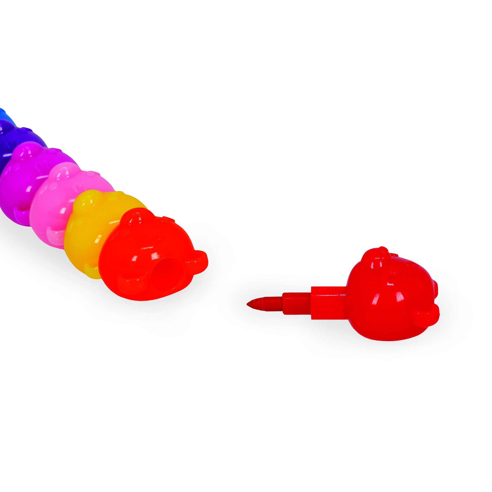 Legami 12 Stapelbare Buntstifte Crayons Dream in Colour Teddy Bär