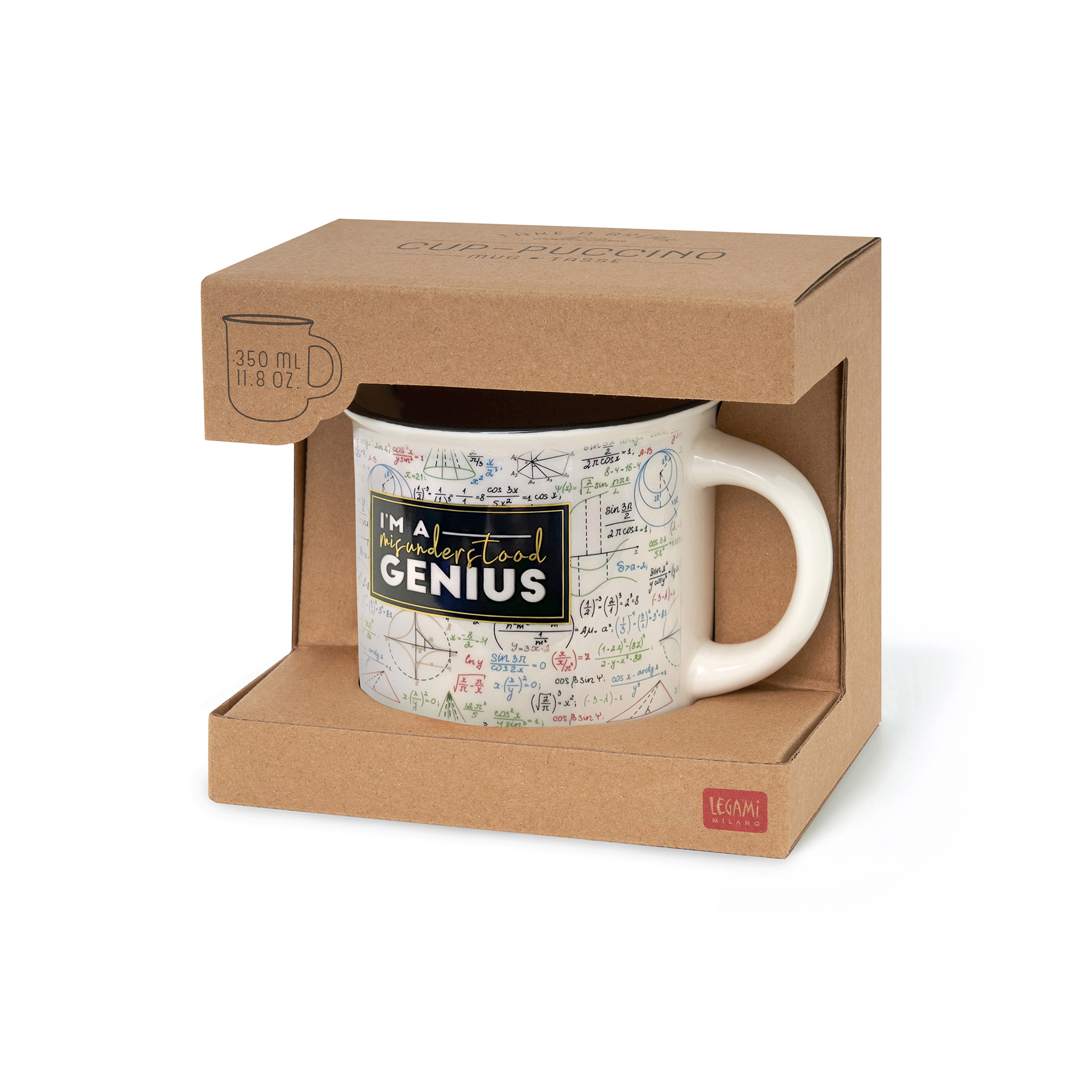 Legami Porzellantasse Trinkbecher Cu-Puccino Genius Legami Porzellantasse Trinkbecher Cu-Puccino Genius