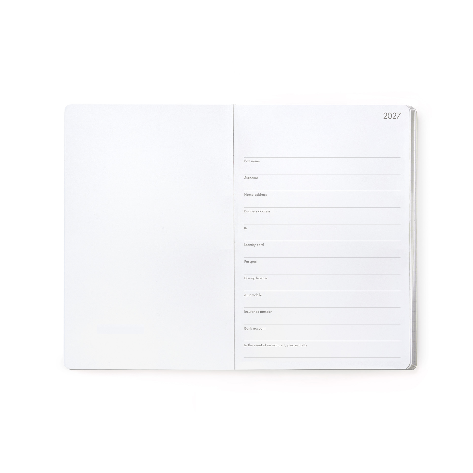 Legami Kalender Wochenplaner für 12 Monate Medium 2027 Mushrooms