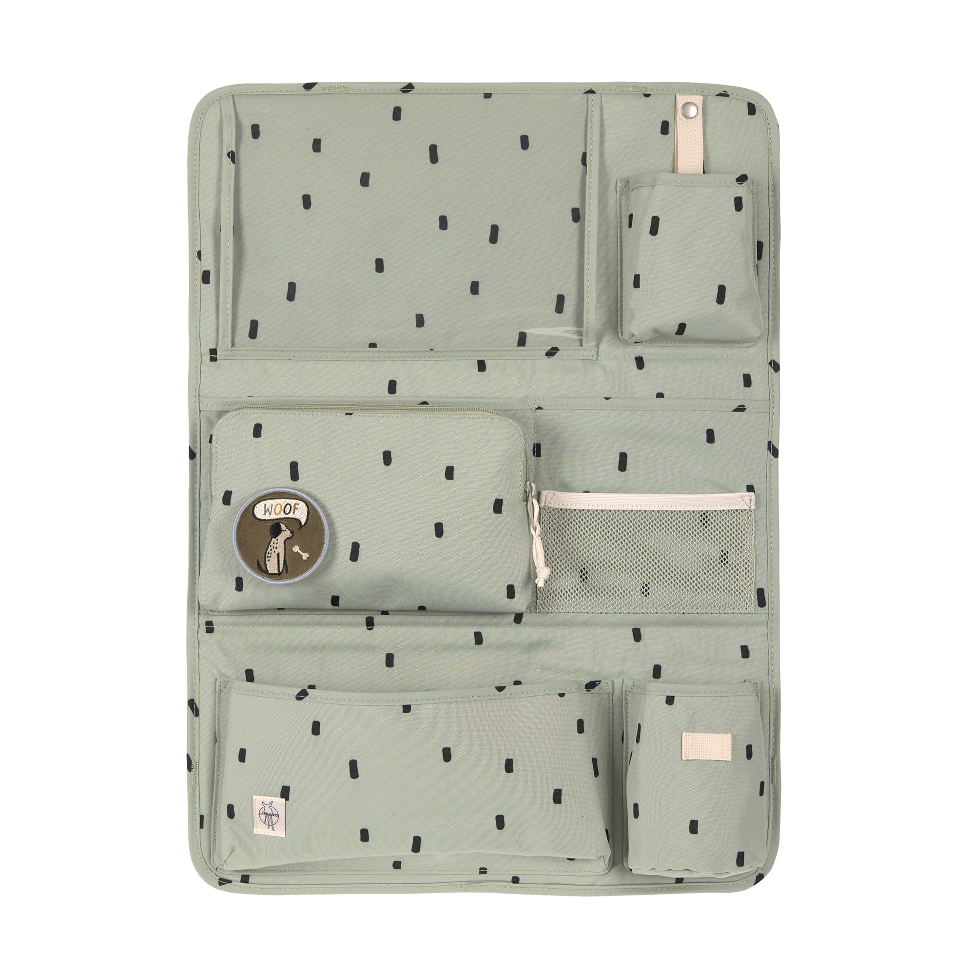 Lässig Autorücksitz Organizer Car Wrap-to-Go Happy Prints light olive Lässig Autorücksitz Organizer Car Wrap-to-Go Happy Prints light olive