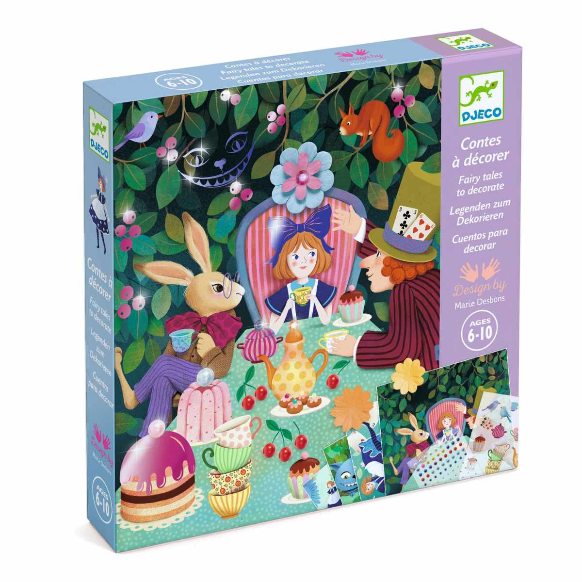 Djeco Bastelset Sticker Märchen Im Wunderland Djeco Bastelset Sticker Märchen Im Wunderland