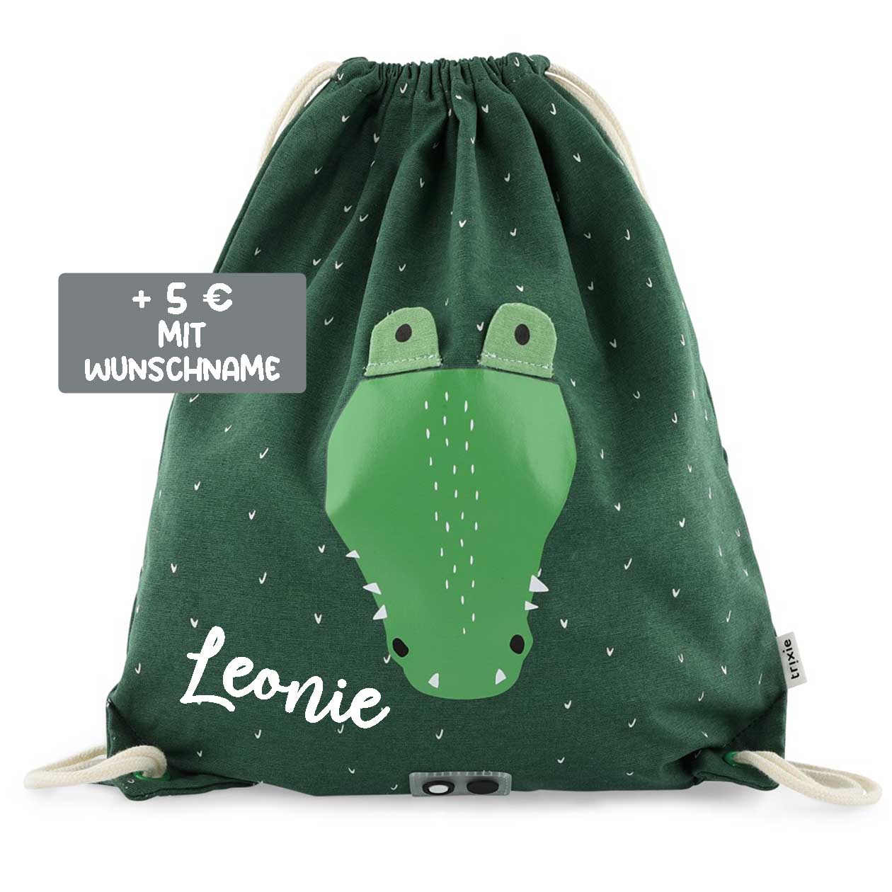 Trixie Turnbeutel Turntasche Mr Crocodile Krokodil grün Trixie Turnbeutel Turntasche Mr Crocodile Krokodil grün