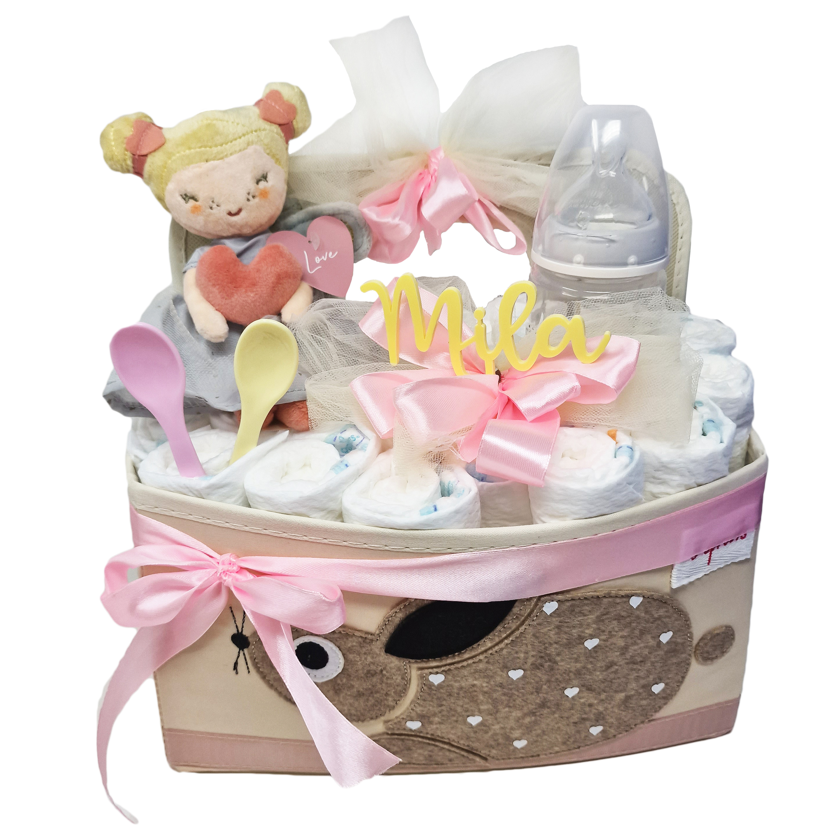 Elfenstall Windeltorte 3 Sprouts Windelutensilo Hase Kaninchen Elfenstall Windeltorte 3 Sprouts Windelutensilo Hase Kaninchen