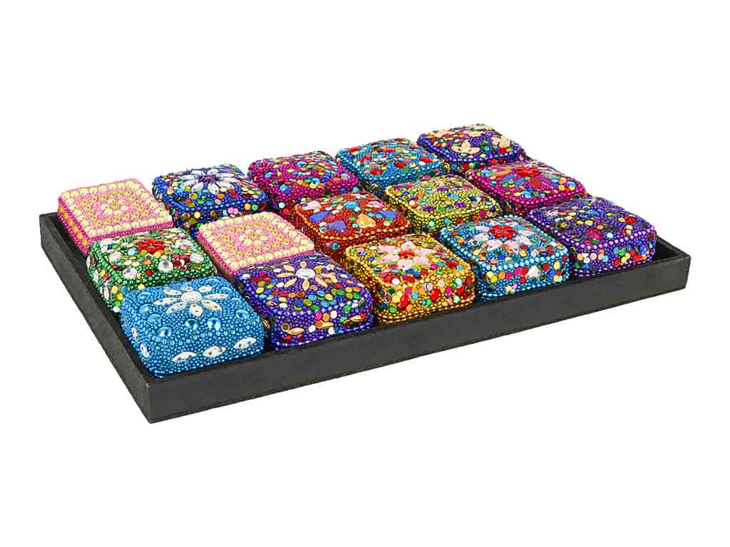 BB Klostermann Schmuckbox Schmuckdose Oriental Style Glitzer rechteckig