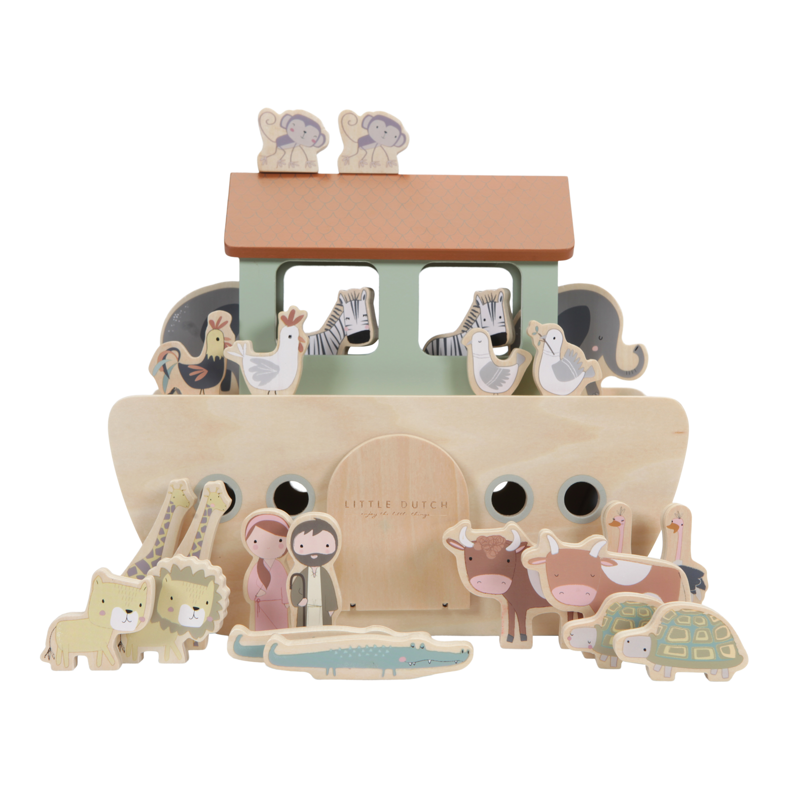 Little Dutch Arche Noah mit Tiere aus Holz Little Dutch Arche Noah mit Tiere aus Holz