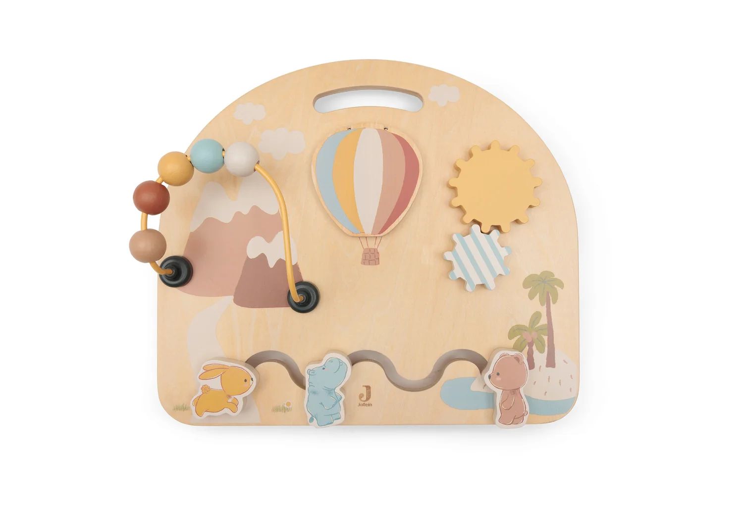 Jollein Holz-Aktivitätenboard Holzspielzeug Jollies