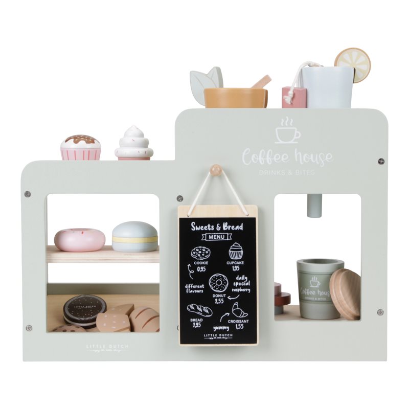Little Dutch Holz-Kaffeemaschine Kaffeeecke groß mint Little Dutch Holz-Kaffeemaschine Kaffeeecke groß mint
