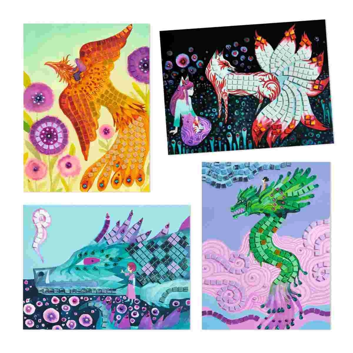 Djeco Mosaike Bastelset Fabelwesen