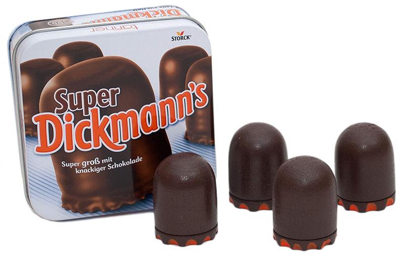 Tanner Super Dickmanns aus Holz in Metalldose, 4 Stück