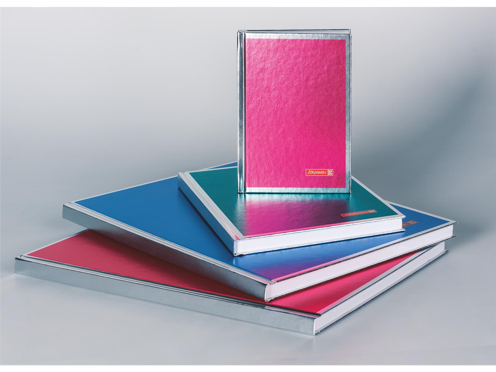 Brunnen Notizbuch A6 Metallic Din A6 unliniert sortiert