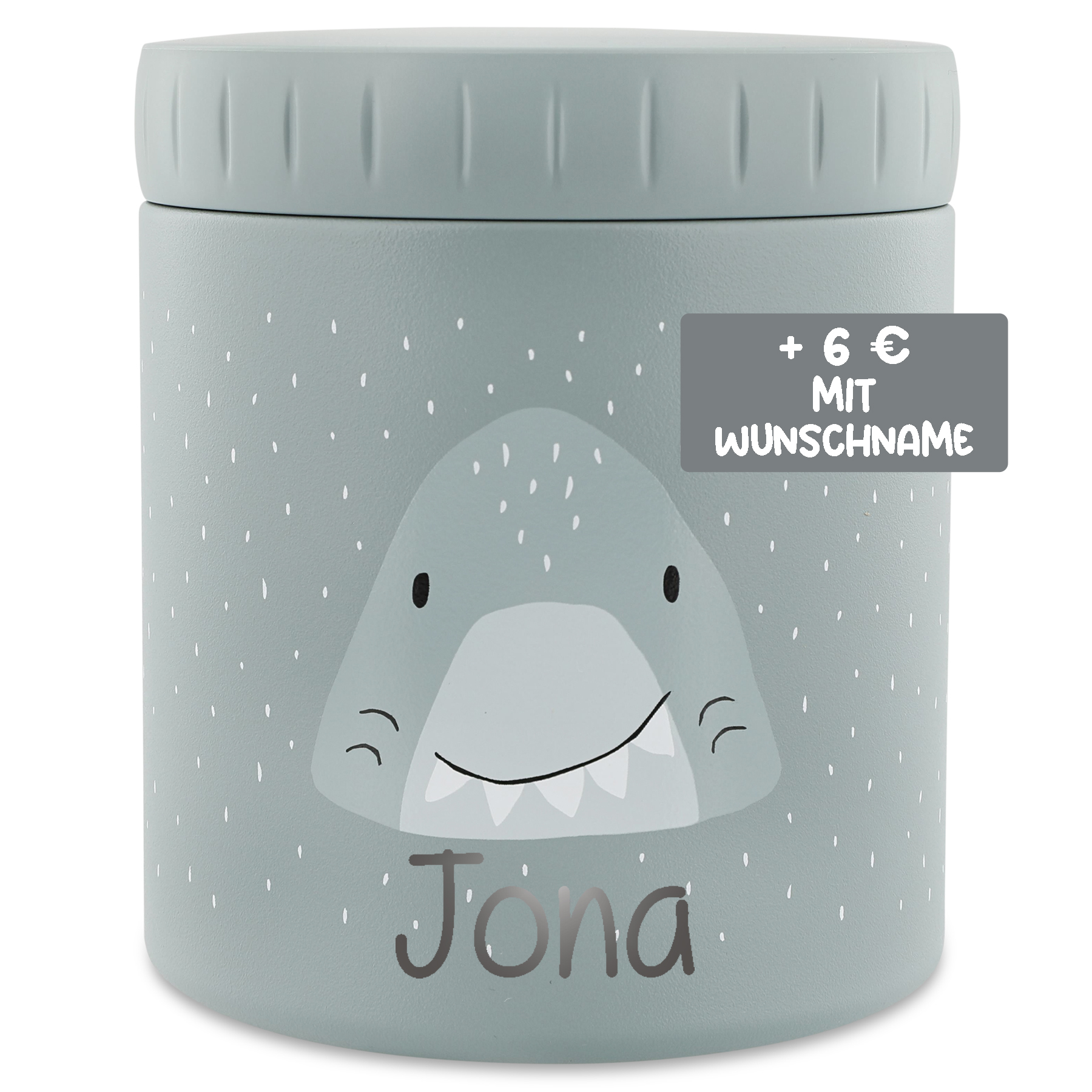 Trixie Isolierbehälter Lunchbox aus Edelstahl Mr Shark Hai grau 300 ml
