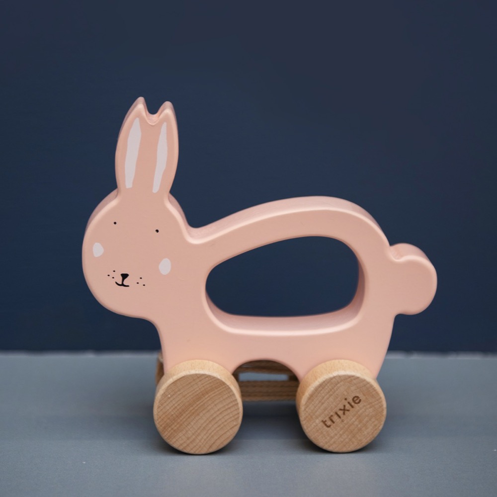 Trixie Holz-Nachziehtier Hase rosa Trixie Holz-Nachziehtier Hase rosa