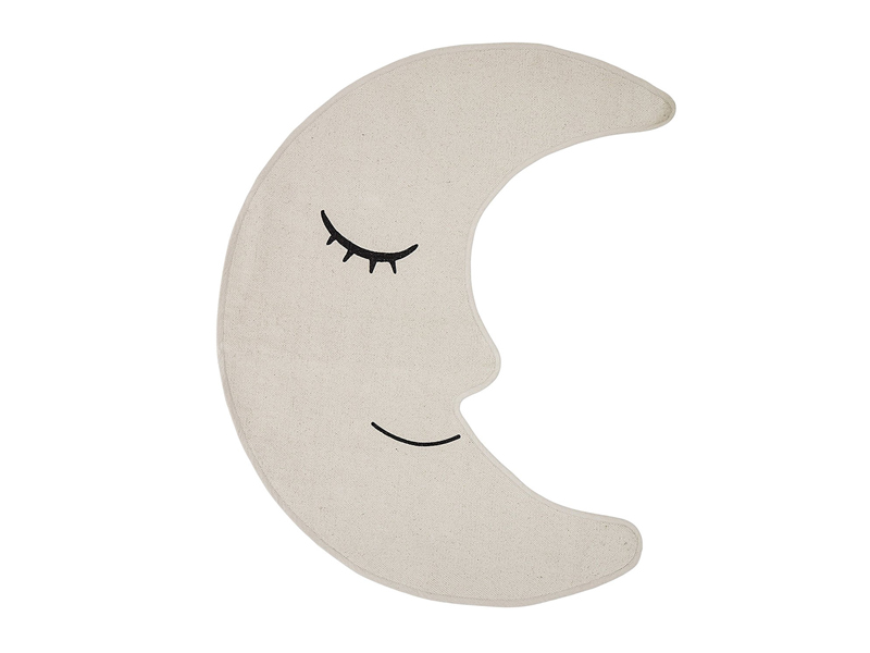 Bloomingville Teppich Mond aus Baumwolle natur