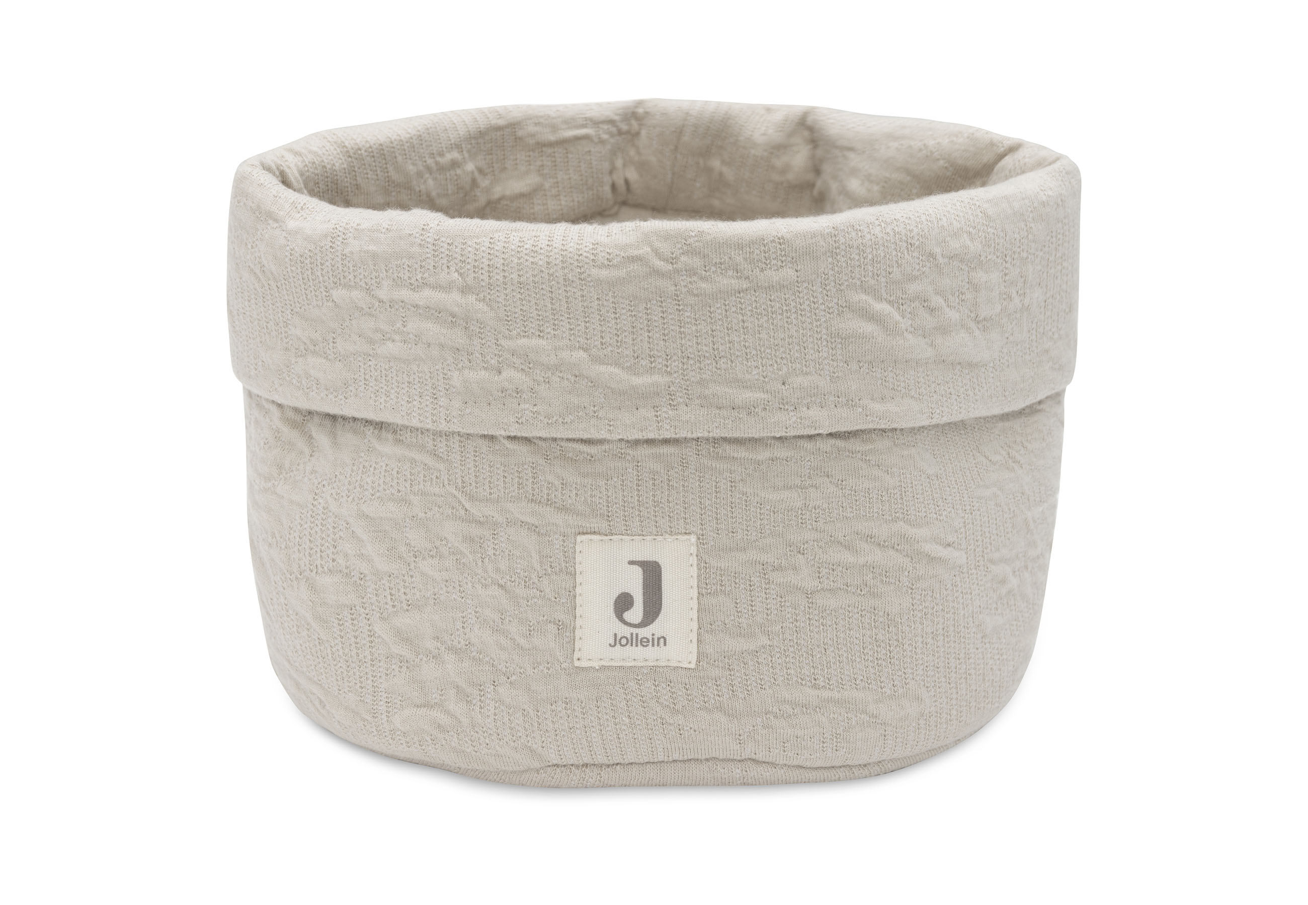 Jollein Pflegekörbchen Aufbewahrungskorb Stoff Soft Waves Nougat